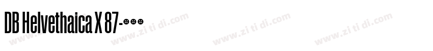 DB Helvethaica X 87字体转换